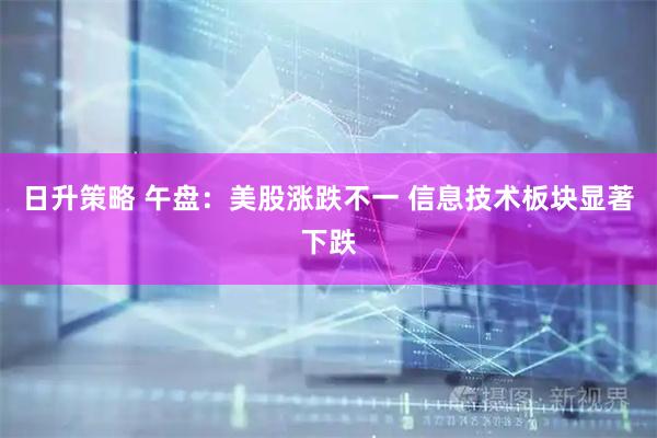 日升策略 午盘：美股涨跌不一 信息技术板块显著下跌